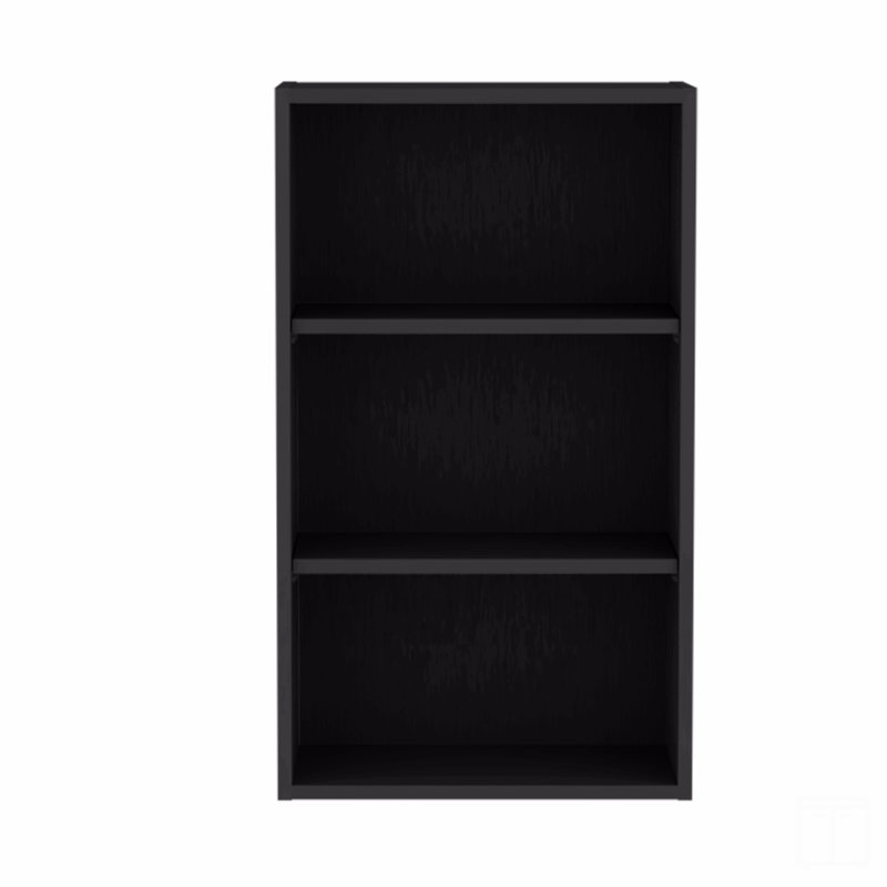 Wall Cabinet 36" H, 3 Shelves, 36" H x 18.5" W x 12" D, Black