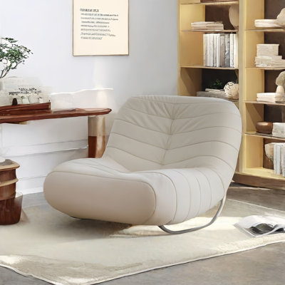 Chaise berçante moderne rembourrée