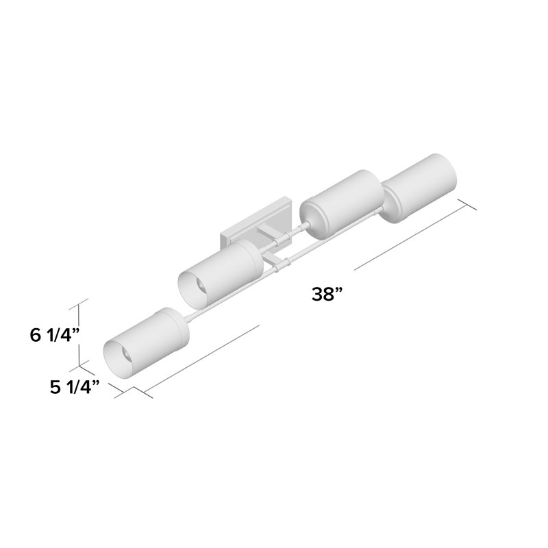 Grantham 4 - Light Dimmable Vanity Light, Polished Nickel