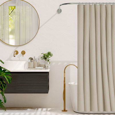 Clara Clark 26-Piece Bathroom Accessory Set with Shower Curtain, Rugs & Adhesive Shower Caddy Organizer