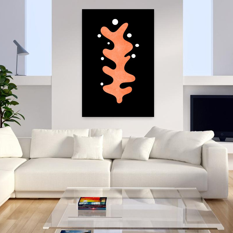 Art contemporain, art contemporain abstrait, H 48 po x l 32 po