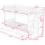 Lit superposé simple sur 3 tiroirs avec tablettes Blassingame Kanode par Viv + Rae ™-1819867727