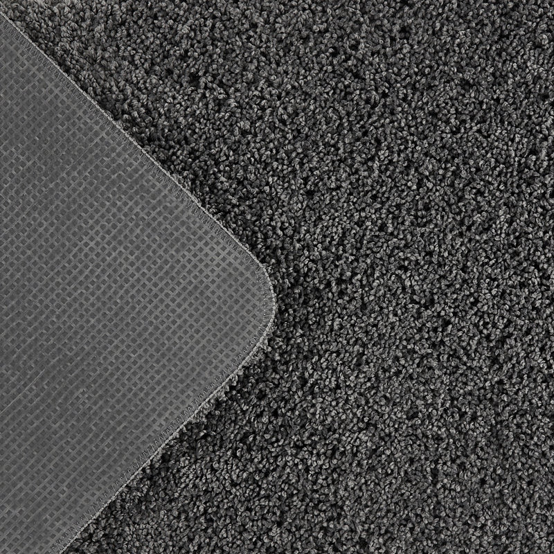 Buddy Shaggy Charcoal Rug, Rectangle 140 x 200cm