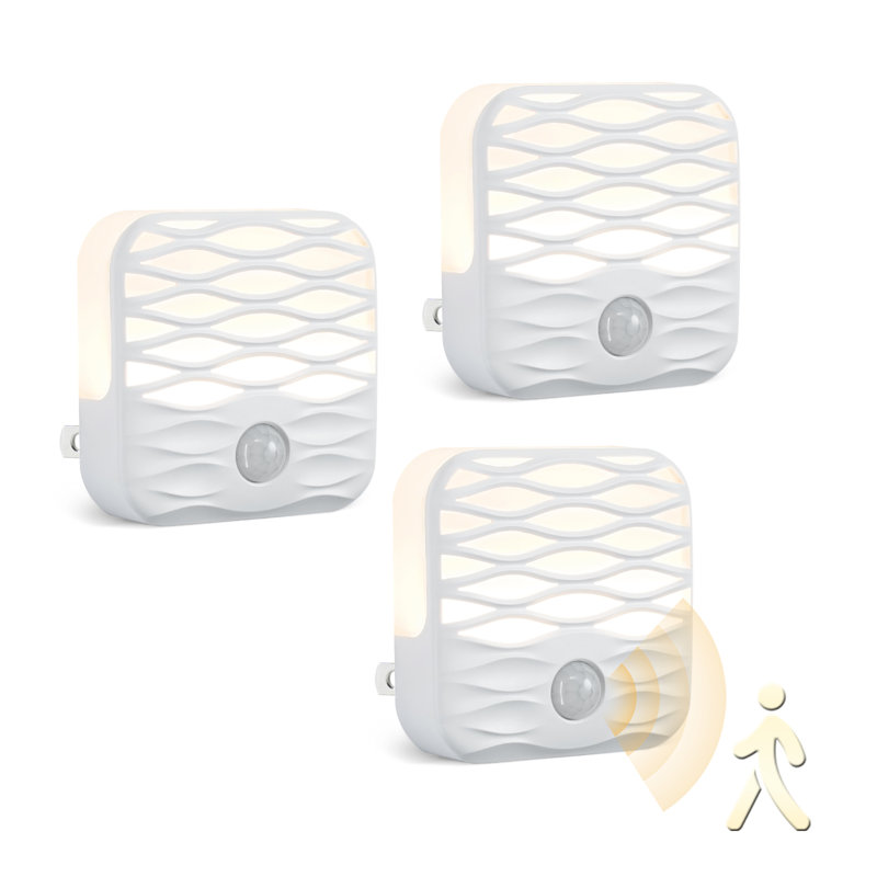 Motion Sensor Plug-in Night Light 3-Pack