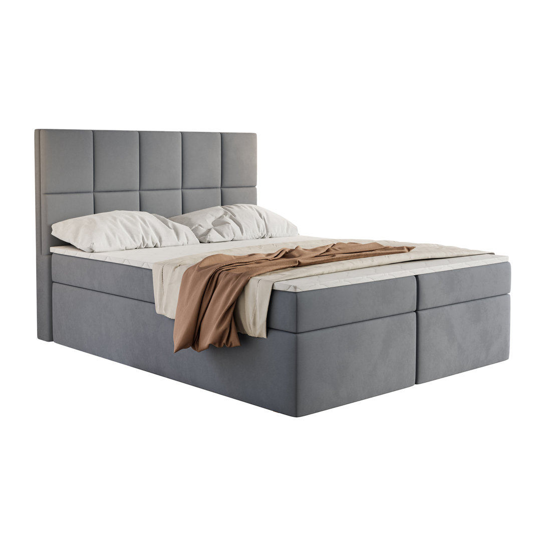 Boxspringbett Kabrea mit Topper und Bettkasten