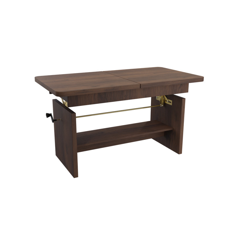 Lift Top Coffee Table with Storage, Orzech Warmia