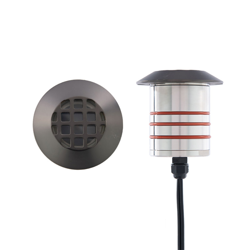 LED Well Light, 2700K, Bronze Stainless Steel