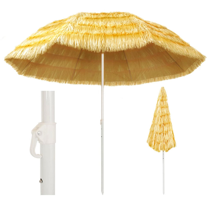 Affrica 314696 vidaXL Hawaii Beach Parasol, Brown