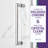 Lancer Series 23.4'' - W x 72'' H Hinged Door Semi-Frameless Shower Door with TSUNAMI GUARD-49718875
