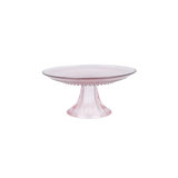 Fortessa Jupiter Vintage Glassware Collection, Mini Cake Stand, Pink