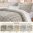 Bedsure Tufted Embroidery All-Season Microfiber Comforter Set-112864478-128847115