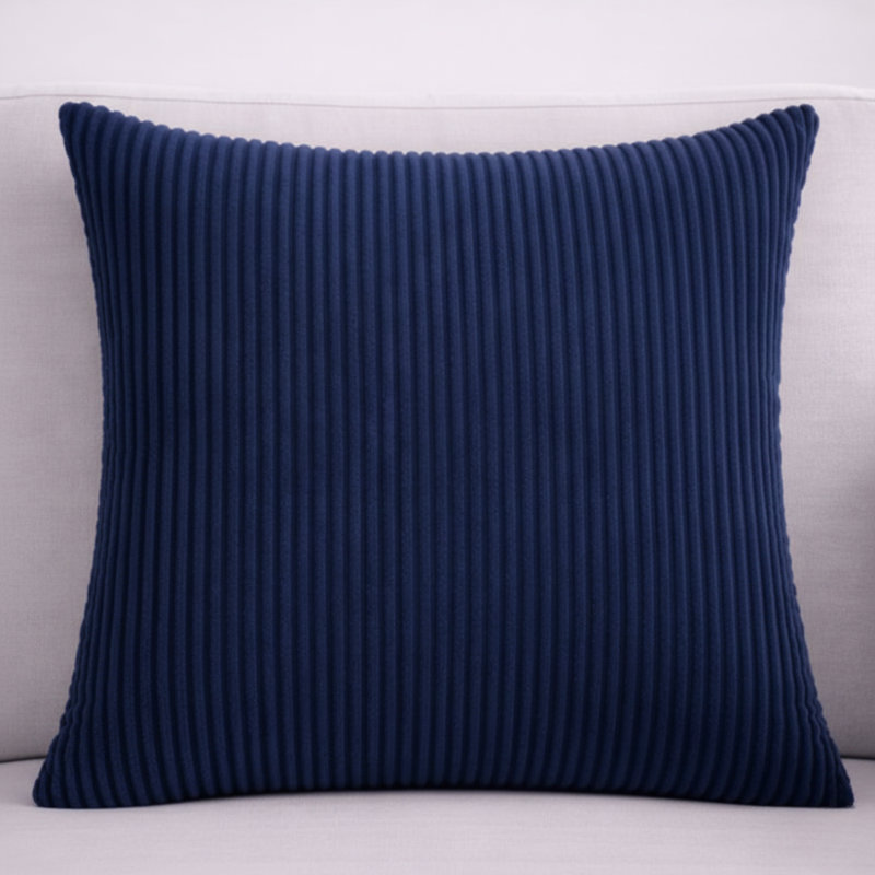 Nasuh Square Cushion Cover, Blue