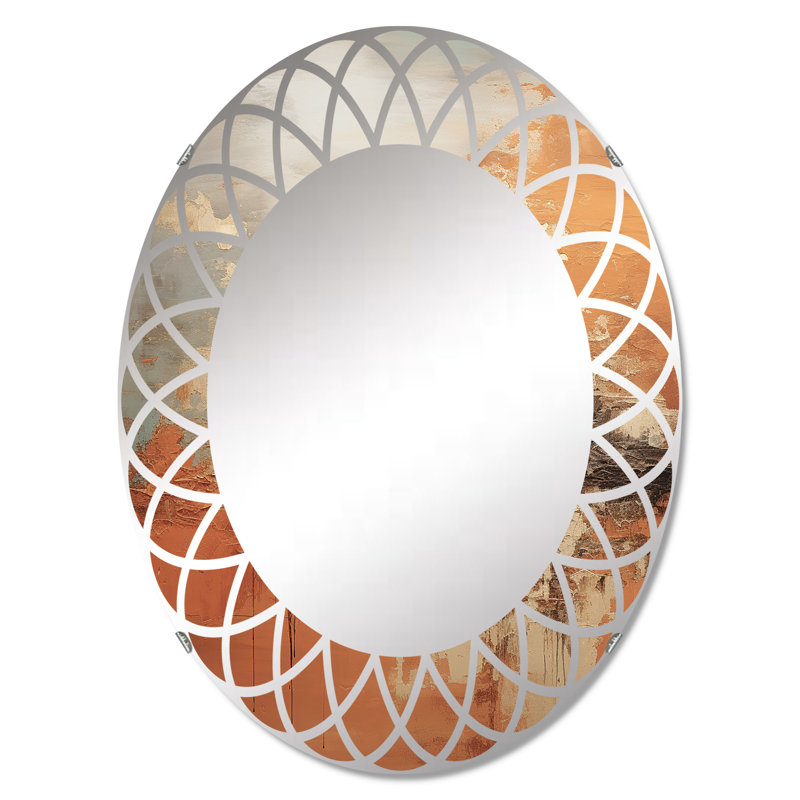 Dovizia - Miroir mural moderne ovale, 30 po x 20 po