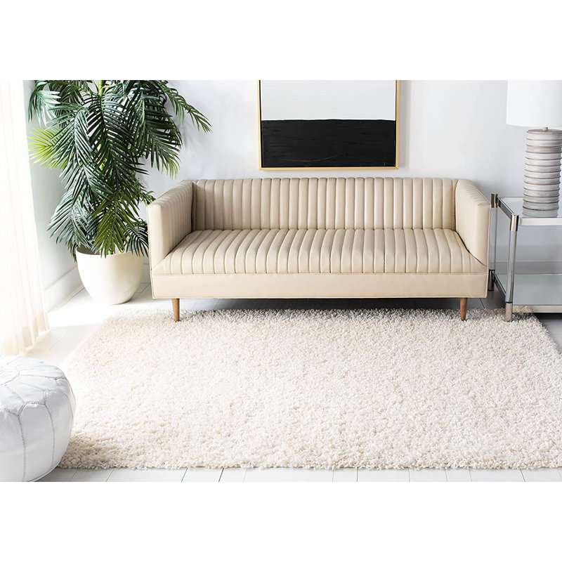 Aanuoluwa Solid Colour Shag 60cm X 110cm Indoor / Outdoor Area Rug