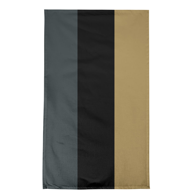 Serviette de thé hockey Anaheim, Sergé de coton, Gris acier / noir / doré