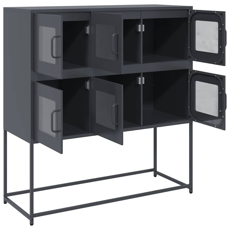 Sideboard 100.5X39x107 Cm Cold-Rolled Steel, Anthracite