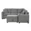 Canapé-lit modulaire convertible en L 84,7 po-472243083