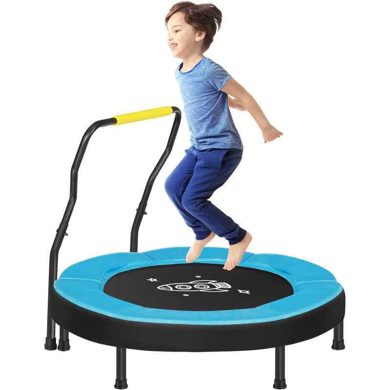 LEDREM 91.5cm Square Fitness Trampoline