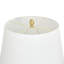 Lampe de table en céramique - or Merken - abat-jour blanc