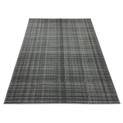 Striped Allover Power Loom 5x7 Area Rug