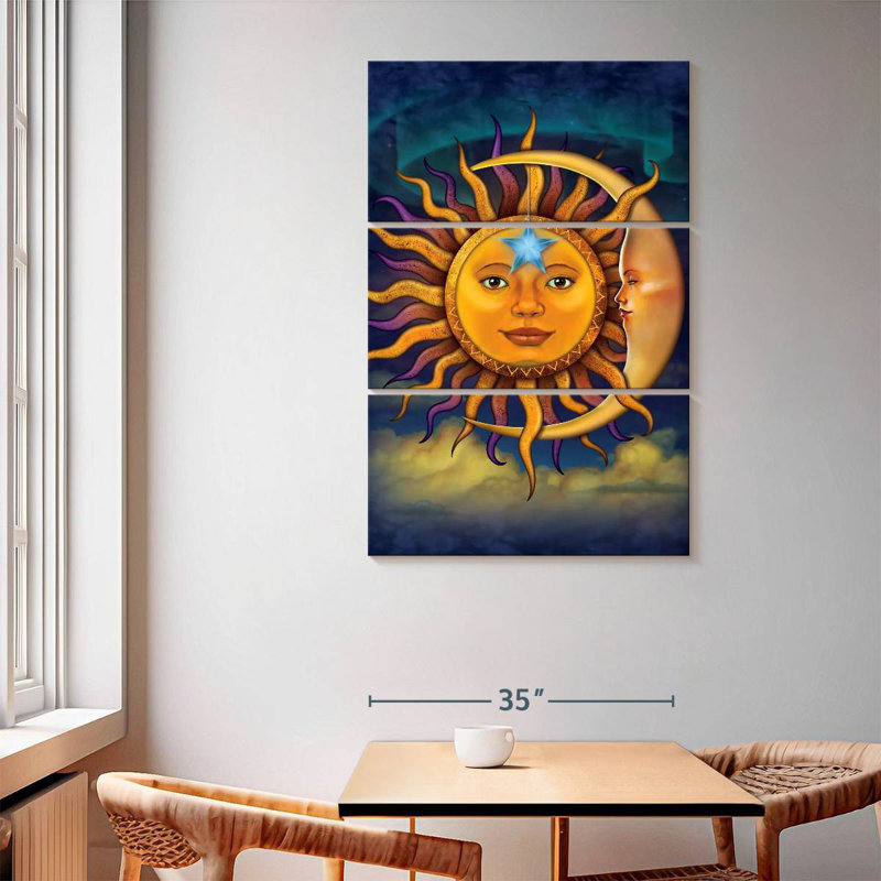 Oberle Sun Moon, 65" H x 42" W