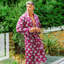 100% Standard Cotton Mid-Calf Bathrobe with Pockets-75051859