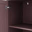 Armoire de rangement brune de 70 pouces avec quatre portes et tablettes réglables, support de charge solide, portes décoratives de buffet faciles à entretenir de 70 po, surface propre-911152953