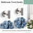 10 Pieces Bathroom Hardware Set Wall Mounted,stainless Steel-106487202
