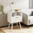 White Modern Minimalist Style Bedside Table