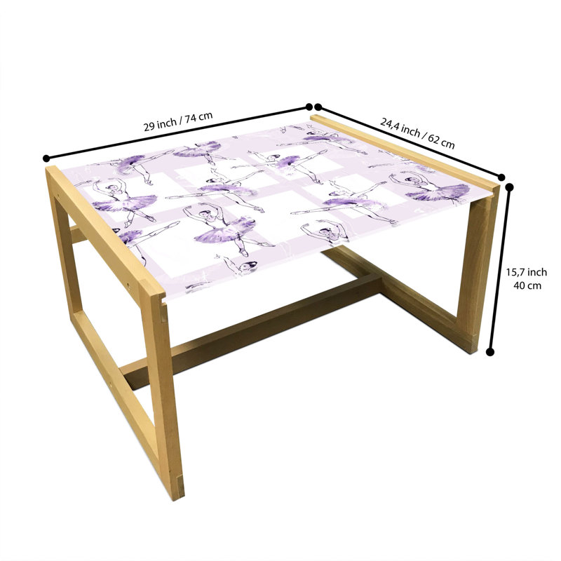 Jamalie Trestle Coffee Table, 40cm H x 74cm W x 62cm D