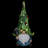 Exhart Gnome with Solar String Hat with Ladybugs and Trowel Garden Statuary, 7 by 14 Inches