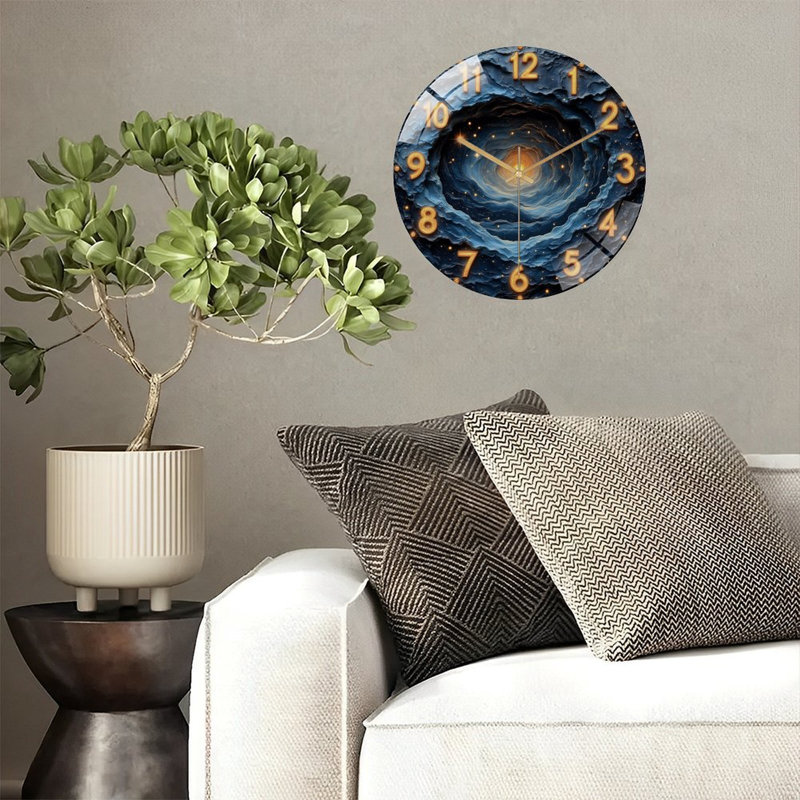Horloge murale avec horloge murale 12 po