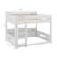 Lit superposé grand sur grand avec tablettes de rangement et ports de charge USB-693704414