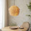 Pushpa Pendant light Lamp Shade (unwired) finished in Natural
