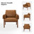 Allessa Faux Leather Armchair-1420988482