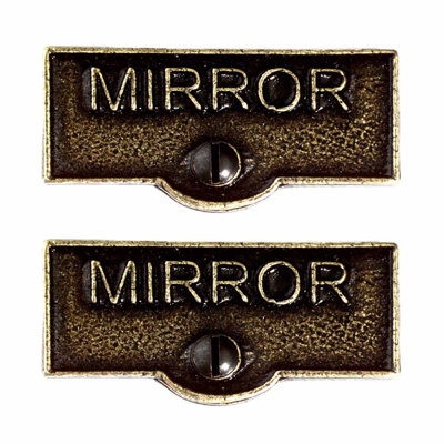 Mirror Name Signs Labels Switch Plate Tag