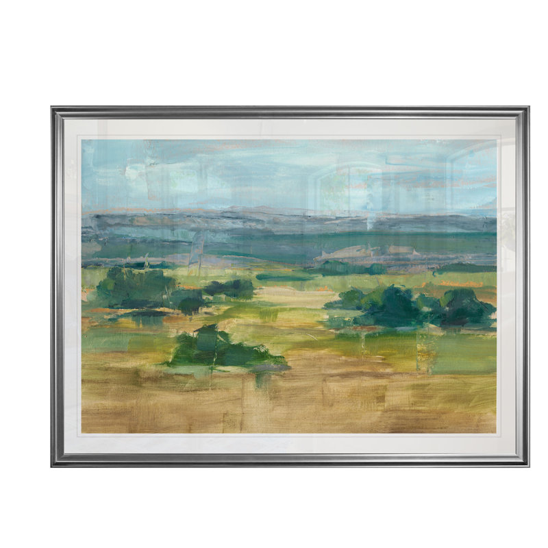 « valley view i », reproduction d’impression, H 20 po x l 24 po x P 1,5 po, Cadre argenté