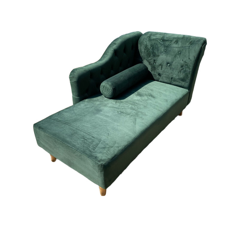Gladeview Velvet Lounge Chair, Royal Green