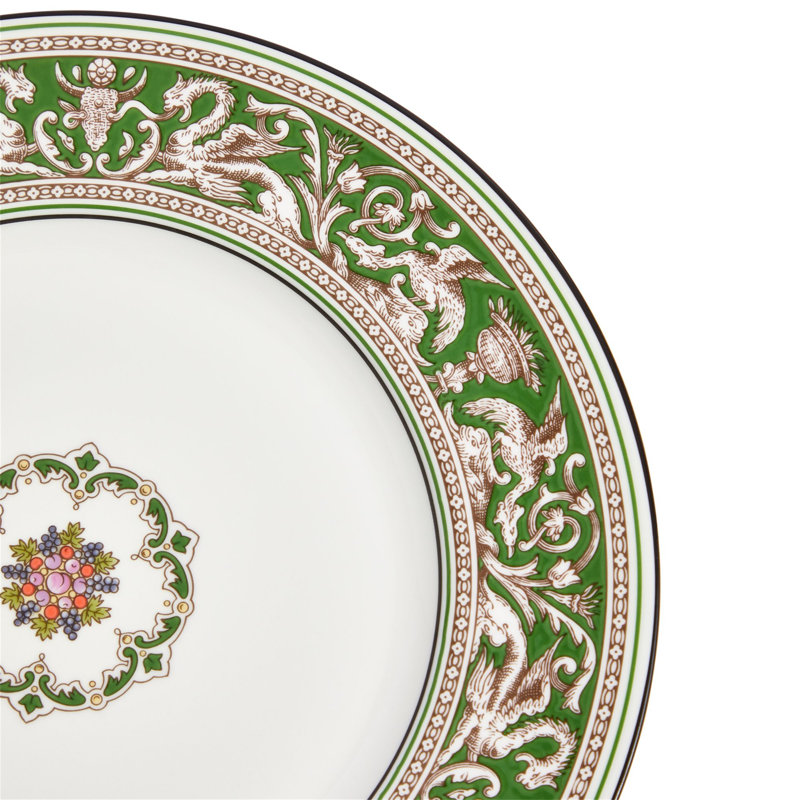 Florentine Colours 10.7in Plate, Verde