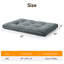 Lit pour animaux de compagnie, lit pour chien et chat anti-angoisse, matelas moelleux avec fond antidérapant, tapis pour chien lavable et confortable pour plancher ou caisse, gris-693811122-693811127