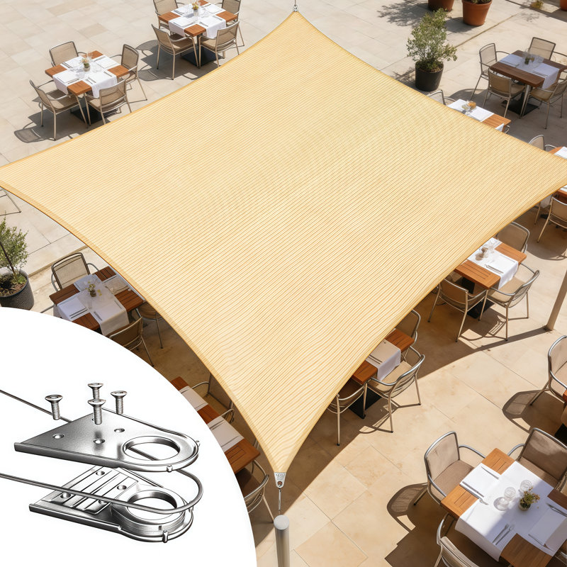 Voile d'ombrage royal, Beige, 22 pi x 24 pi
