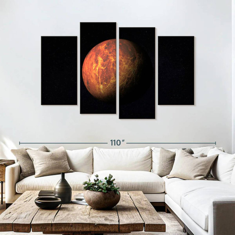 Oberle Planet Mars, 54"H x 84"W