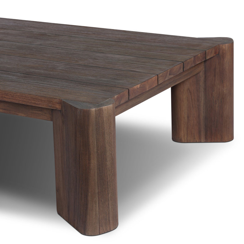 Soho Outdoor Coffee Table-Stained Saddle Brown
