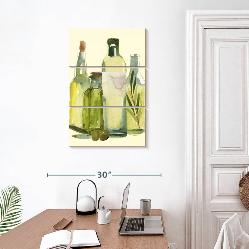 Ensemble d'huile d'olive I, H 32 po x l 20 po