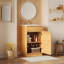 Ensemble de meuble-lavabo simple de 20 po avec lavabo en céramique, ensemble de meuble-lavabo autoportant avec porte à fermeture douce, tablette réglable