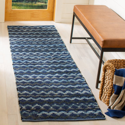 Amaral Hand Woven Cotton Chevron Rug