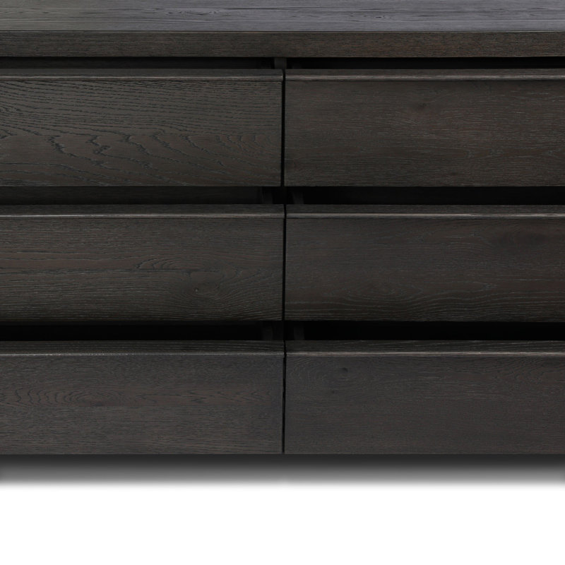 ARAMIS 6 - Drawer Dresser, Smoked Black Resawn