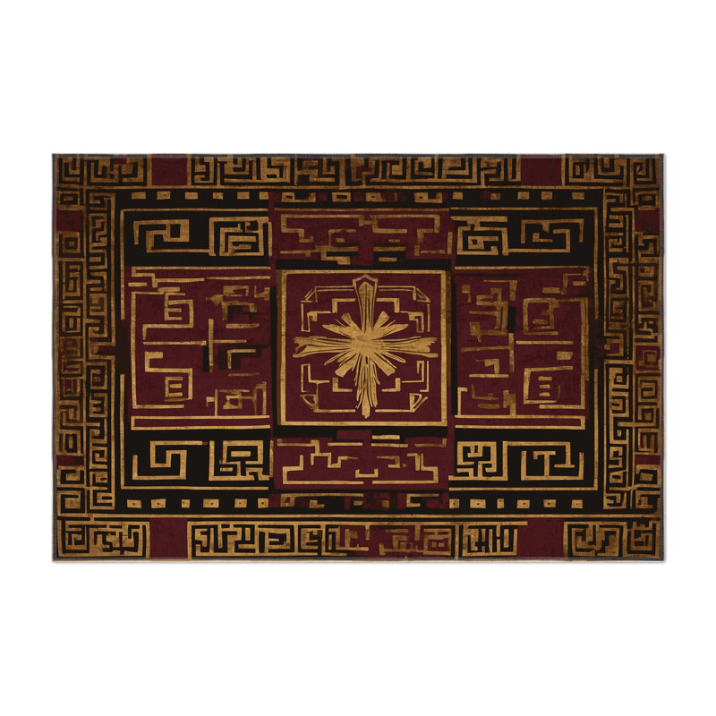 Goldleaf Embrace Indoor And Outdoor Area Rug, Rectangle 5' x 7'