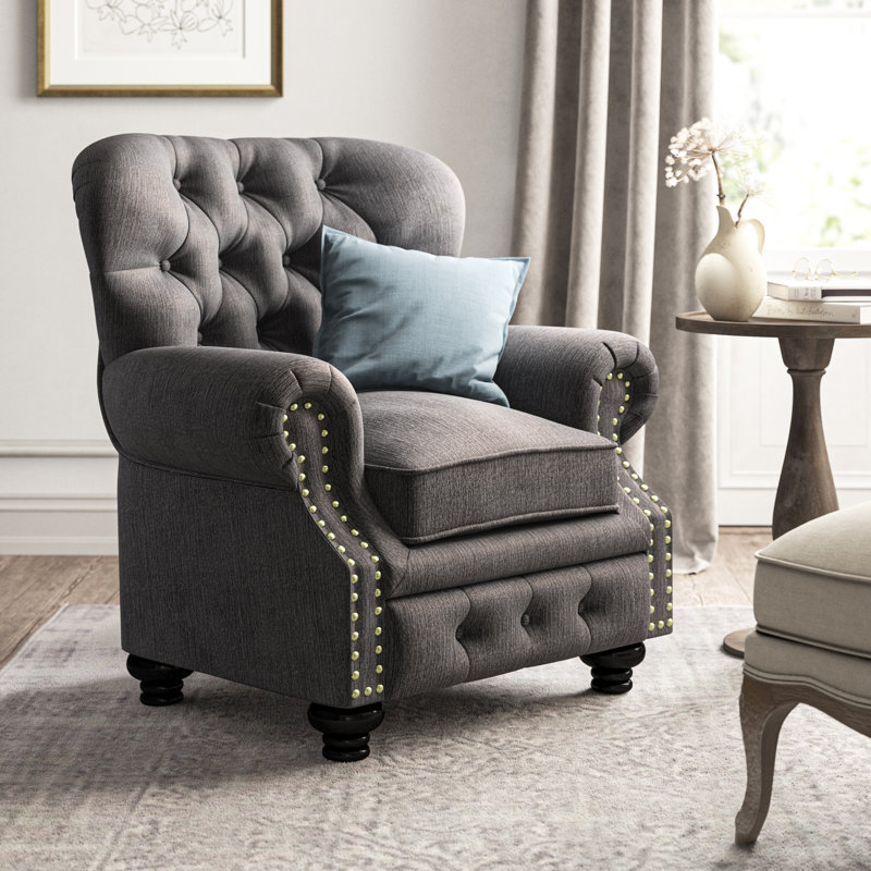 Fauteuil Westerly, Polyester gris