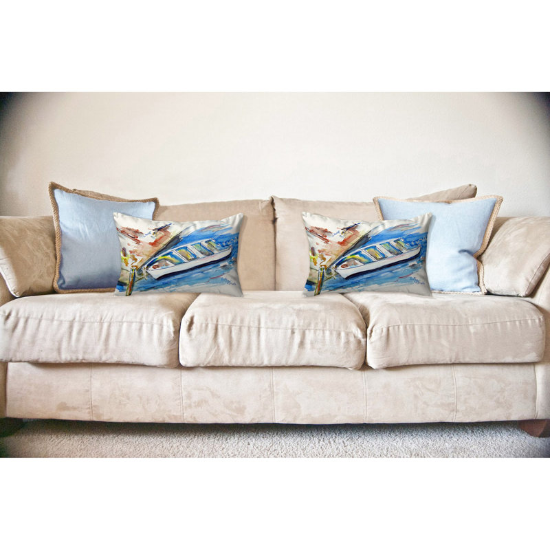 Outdoor Reversible Throw Pillow